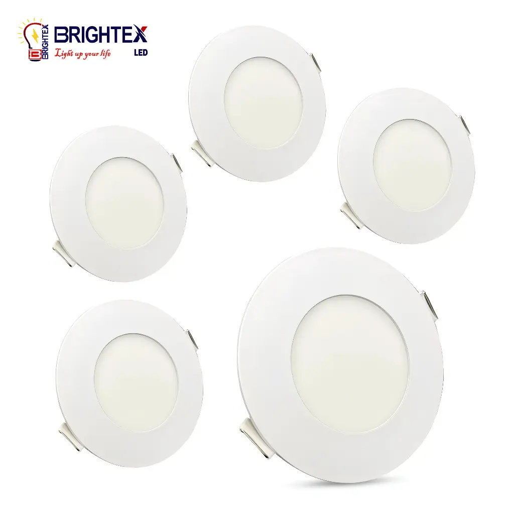 BRIGHTEX LED Panel -5W - 3Inch-Round - Recessed-3500K

