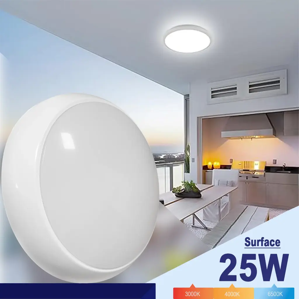 Brightex ceiling lamp 25w surface 3 colors  IP66