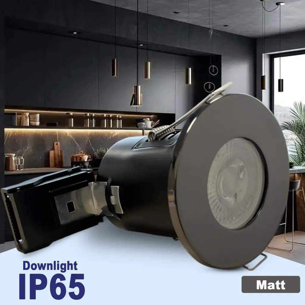 BRIGHTEX GU10 Holder downlight IP65 Matt black