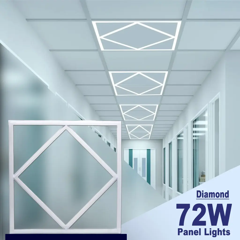 Panel light 72W diamond 600x600mm 6500k