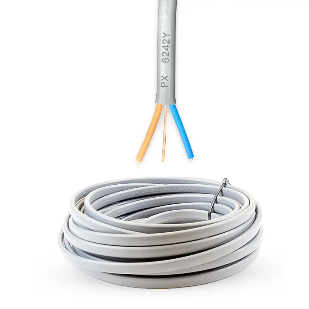 2.5mm x  2Cores+earth 6242Y Gray  50m