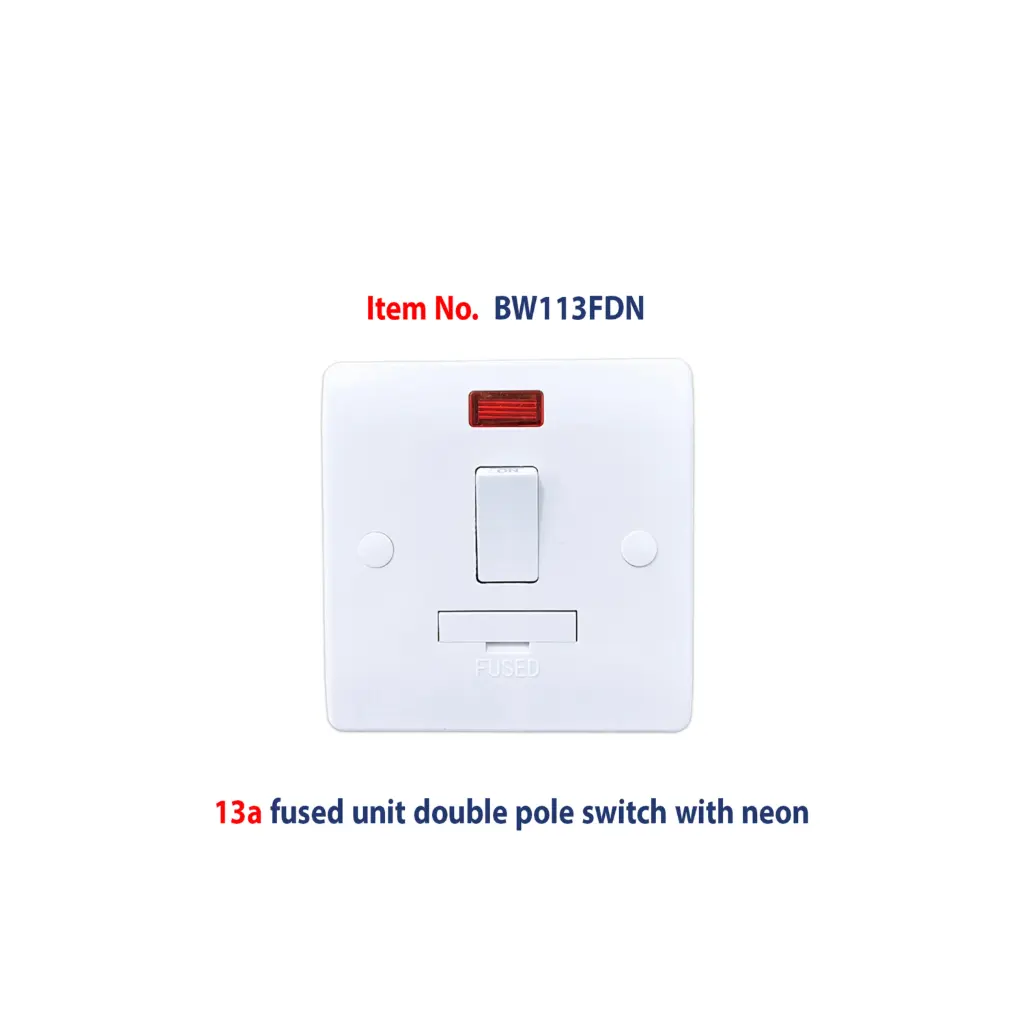 EXV419, 13A Switched Fused Connection Unit  (FCU) With Neon 