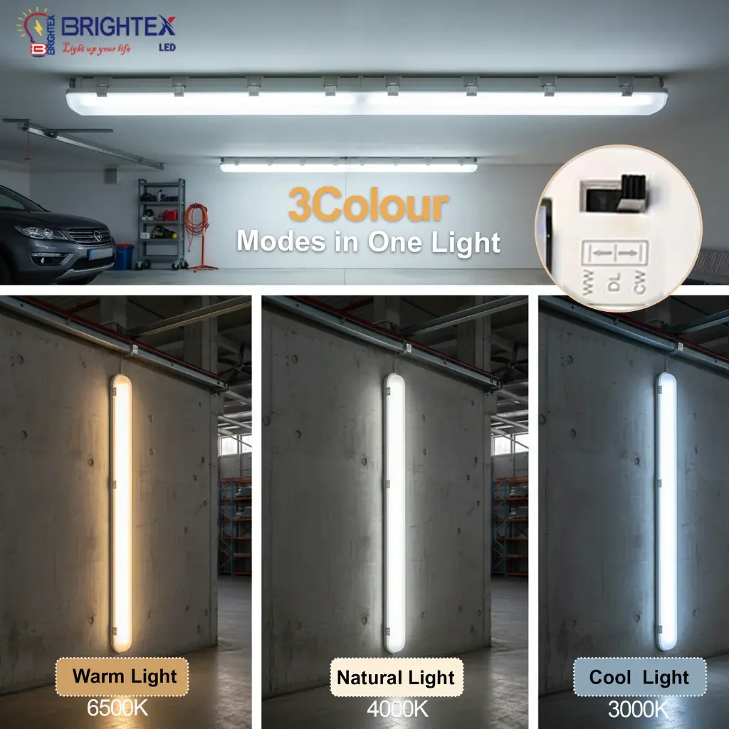 LED BATTEN LIGHT-6FT- 72W-3CCT- IP65