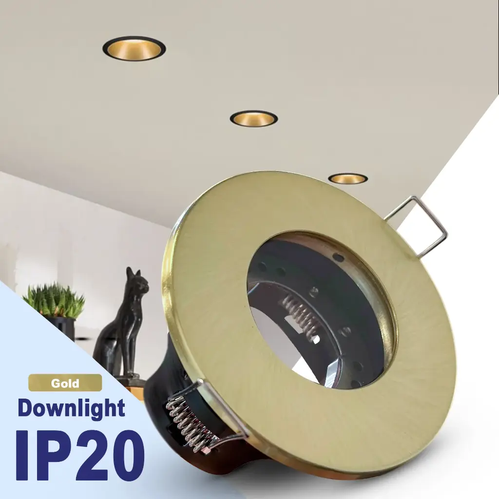 BRIGHTEX GU10 Holder downlight IP20 -Brushed Gold