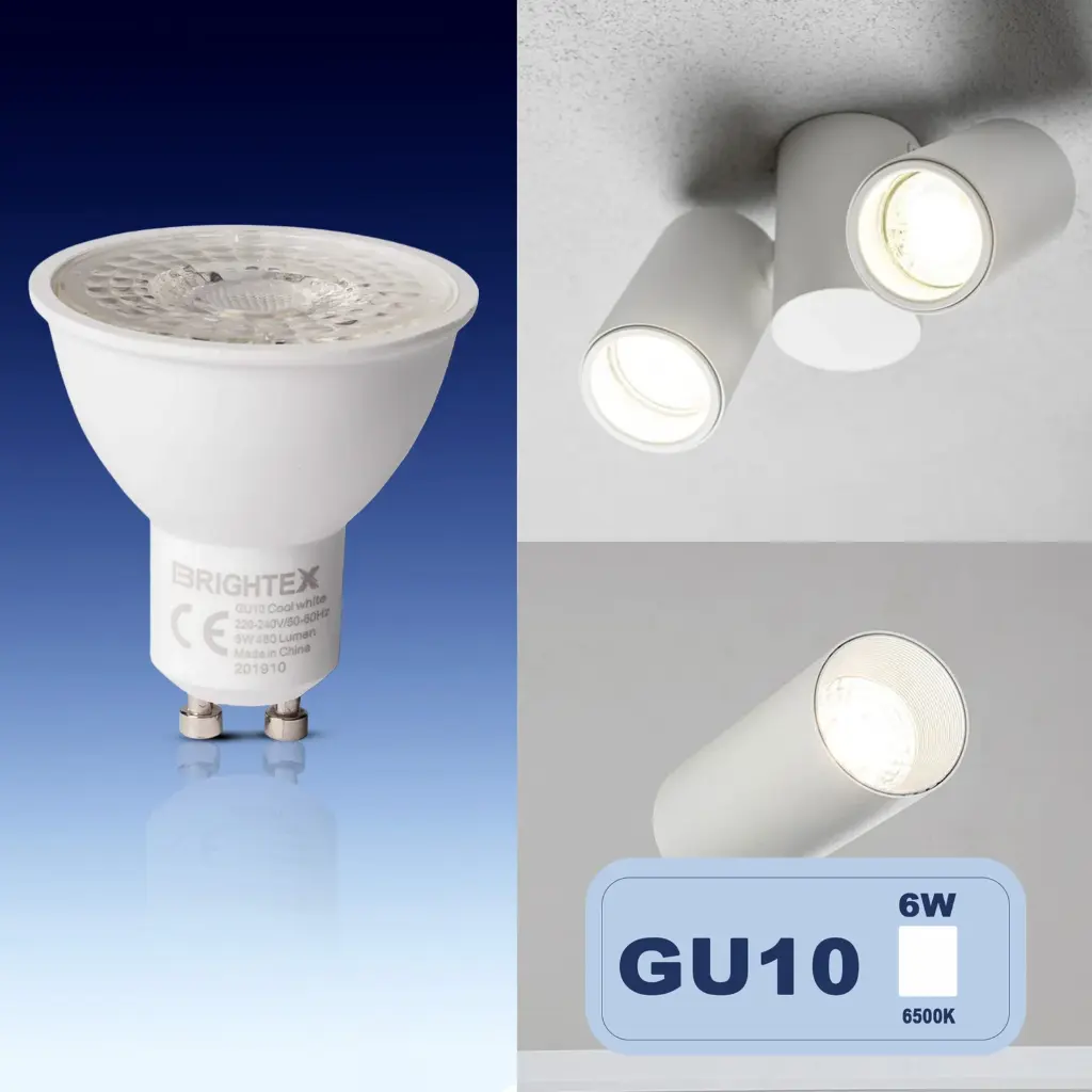 BRIGHTEX LED BULB GU10 6W 3500K