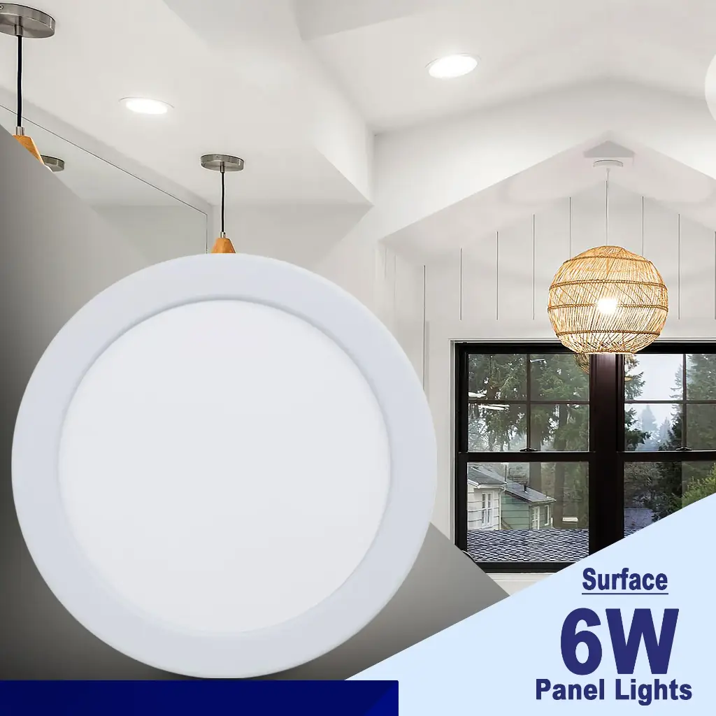 BRIGHTEX LED Panel  6W-4inch Round - Recessed 6500k
