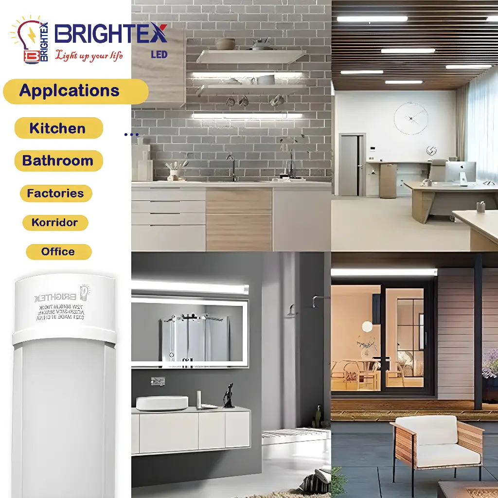 BRIGHTEX LED Batten (Tube) Light 72W - 6Ft Non-Connectable 6500k