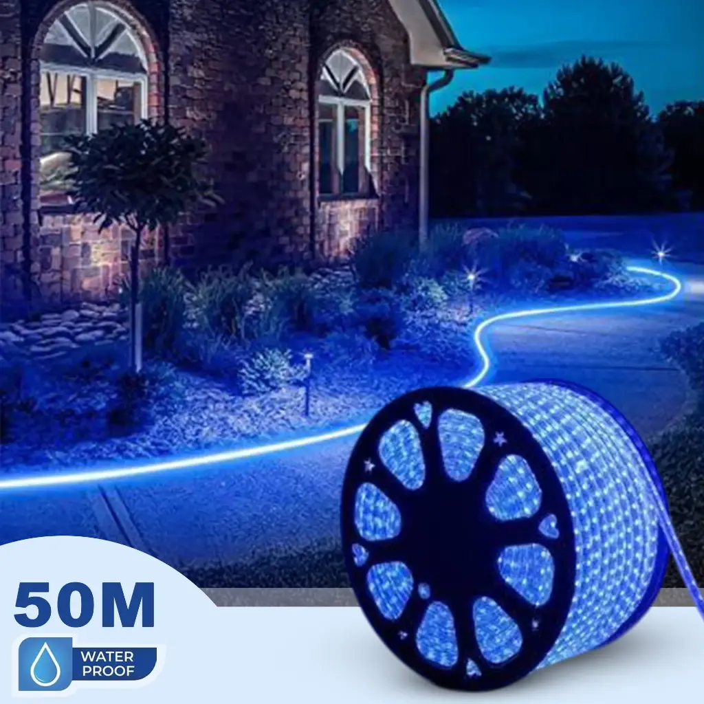 BRIGHTEX LED Strip Light 50m - IP65 Monocolour Blue