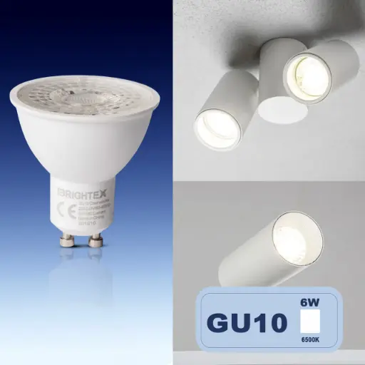 [XBBGU10DM650006] BRIGHTEX LED BULB GU10 6W 6500K - DIMMABLE 