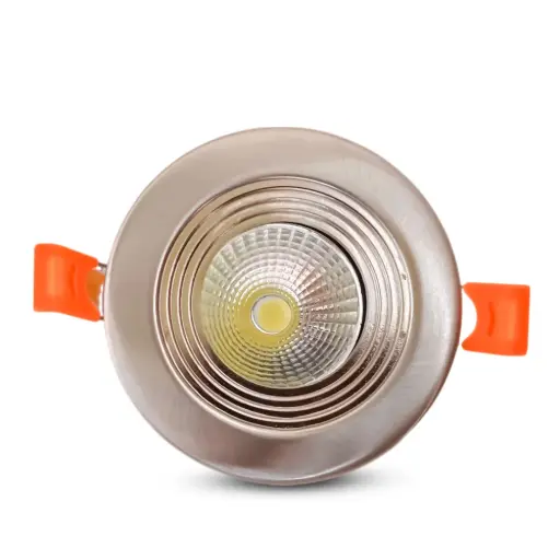 [BLDLCOB3376500-BC] BRIGHTEX LED DOWNLIGHT 7W - 3inch - Fixed - IP54 Brushed Chrome 6500k