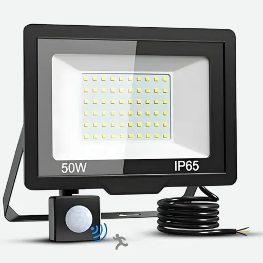 [BBFL0507000200] BRIGHTEX LED FLOODLIGHT 50w with sensor 6500k