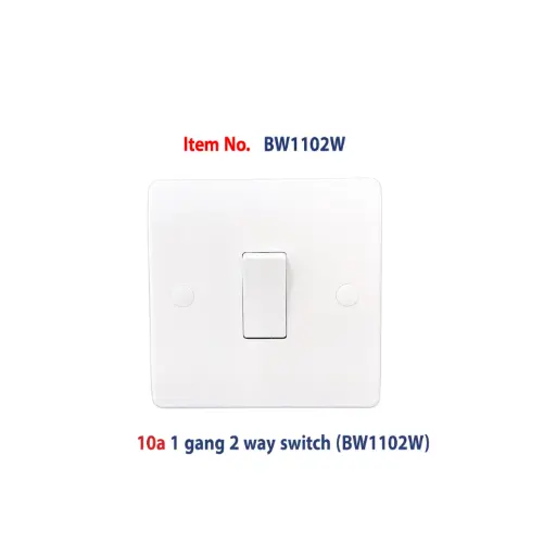 [BW1102W] Brightex,10a 1gang 2 ways switch