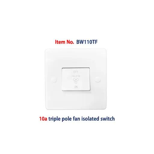 [BW110TF] Brightex,10a triple pole fan isolated switch