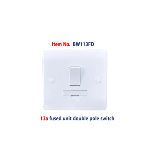 [BW113FD] Brightex,13A fused unit DP switch