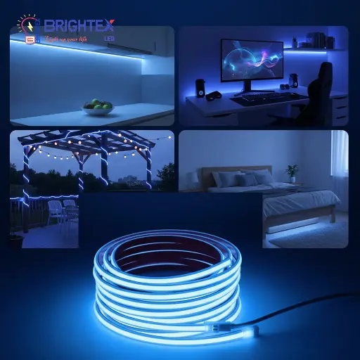 [BLS50M10W120LBLUE] Cob strip 360d - Cut 10cm - Blue 
